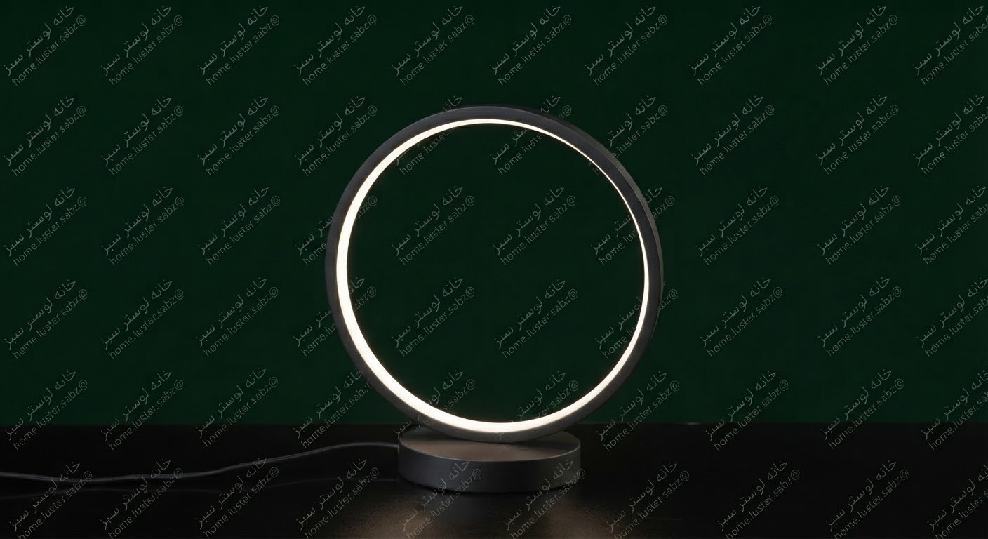 آباژور رومیزی گرد