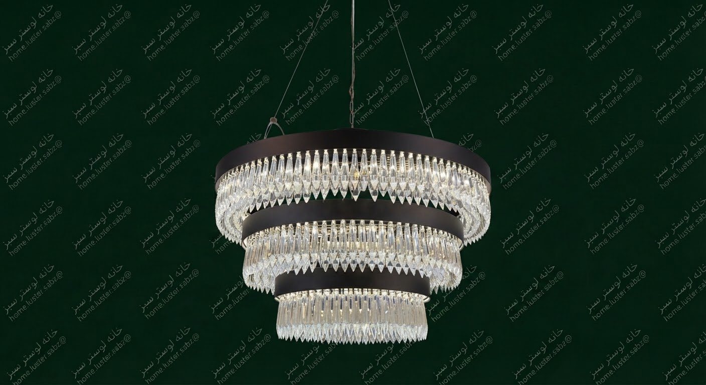 لوستر سه طبقه کله قندی(لوستر vip)