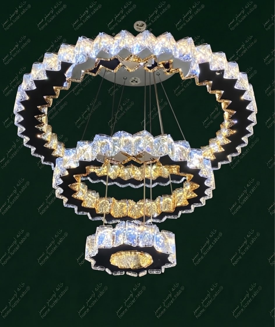 لوستر کریستالی خورشیدی 20-40-60