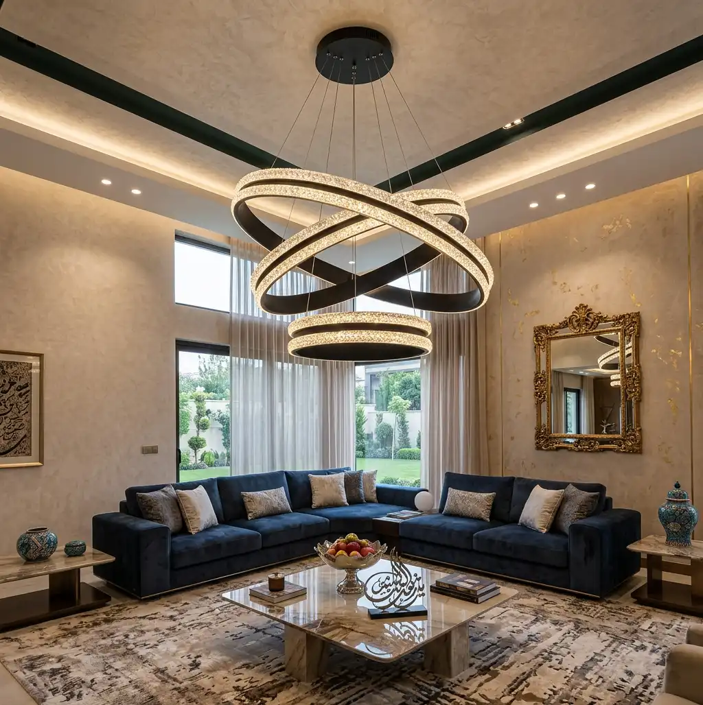 لوستر گرد سه لاین اپوکسی 70-50-30