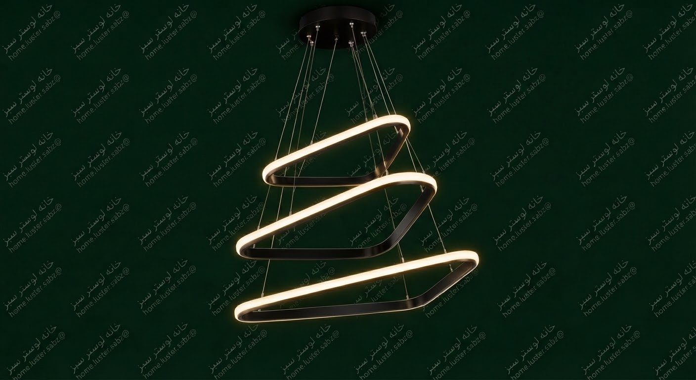 لوستر مثلث سه طبقه